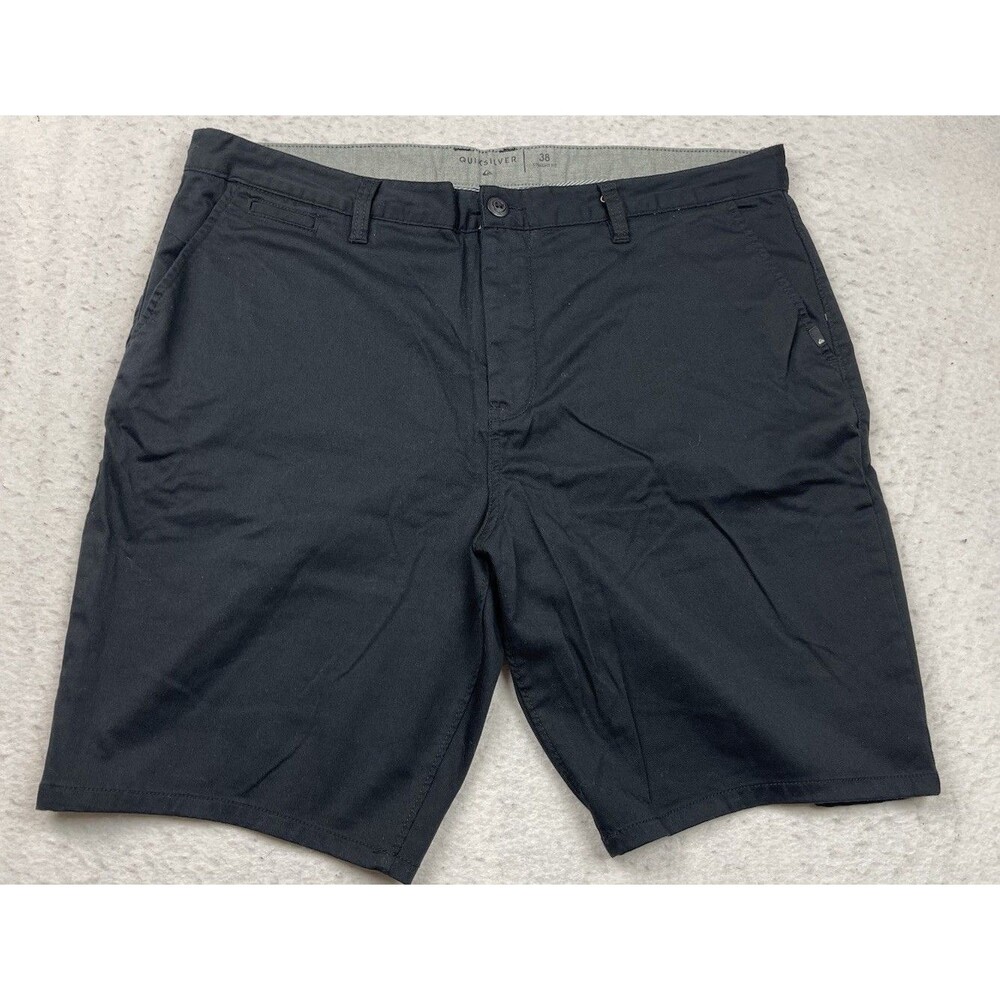 Quicksilver Men’s Size 38” Black Chino Straight Fit Shorts